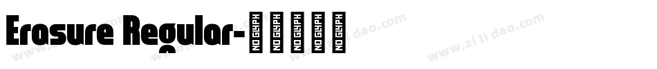 Erasure Regular字体转换